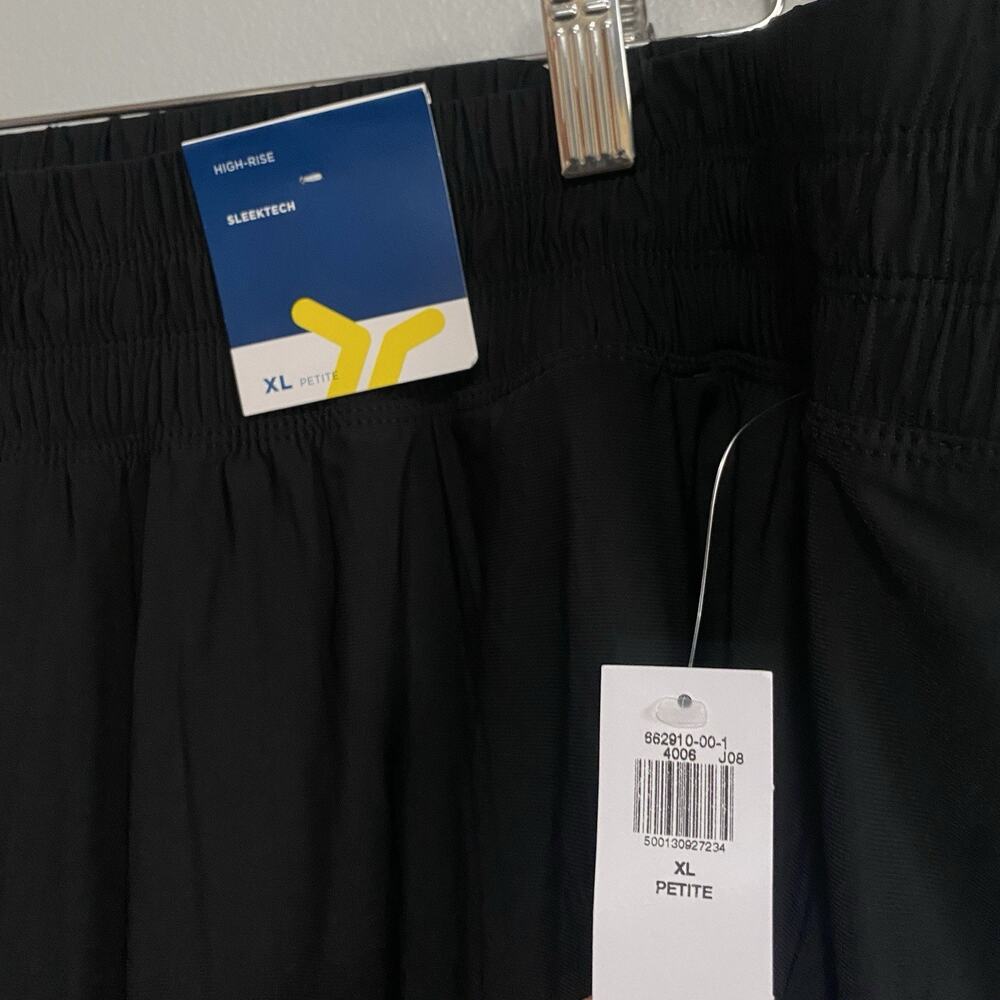 Old Navy SleekTech Go-Dry High Rise Black Track Pants XL Petite NWT Breathable - Picture 7 of 7